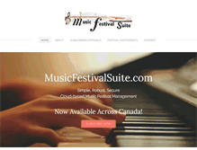 Tablet Screenshot of musicfestivalsuite.com